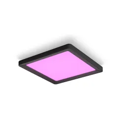 Philips Hue White & Color Ambiance Pannello Da Soffitto Tento Quadrato, Piccolo - Nero