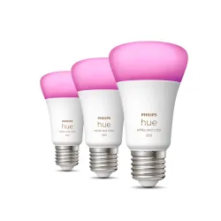 Philips Hue White & Color Ambiance A60 - Lampadina Connessa E27 - 800 (confezione Da 3)