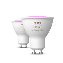 Philips Hue White & Color Ambiance Gu10 - Faretto Connesso - (confezione Da 2)