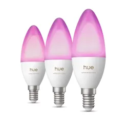 Philips Hue White & Color Ambiance A Oliva B39 – Lampadina Smart Led E14