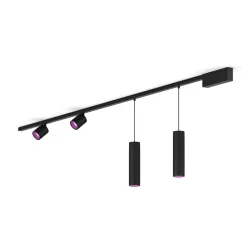 Philips Perifo Kit Base Per Soffitto Dritto (2 Lampade Spot, 2 Lampade A Sospensione)