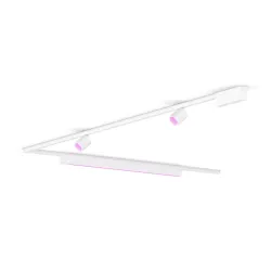 Philips Perifo Kit Base Per Soffitto A L (2 Lampade Spot, 1 Barra Luminosa)