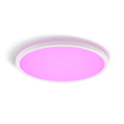 Philips Hue White & Color Ambiance Plafoniera Da Soffitto Tento Wca Led Rotonda Da 42,1 Cm, Bianco - Bianco