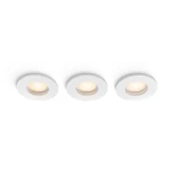 Philips Hue White Ambiance Downlight Adore Per La Zona Bagno (confezione Da 3) - Bianco