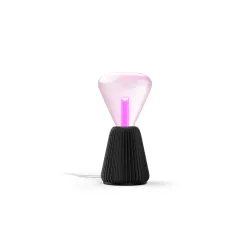 Philips Set: Lampadina Lightguide Triangolo E27 + Base Per Lampada Da Tavolo Stampata In 3d - Colore Nero