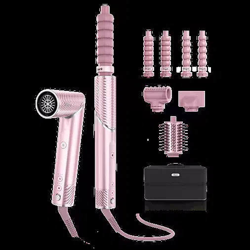 Styler e asciugacapelli Shark FlexStyle IonCurl con cilindri stretti (5 accessori) in Rosa | HD850EUPK | di SharkNinja — 1