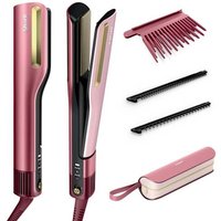 Piastra e asciugacapelli Shark SilkiPro Straight con custodia termoresistente in Rosa | HT401EUPK | di SharkNinja