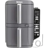 Friggitrice ad aria verticale Ninja Double Stack XL da 9,5 L con termometro in Grigio | SL451EU | di SharkNinja — 2