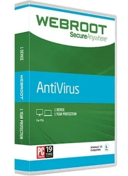 WEBROOT SECUREANYWHERE ANTIVIRUS 3 DISPOSITIVO 1 ANNO