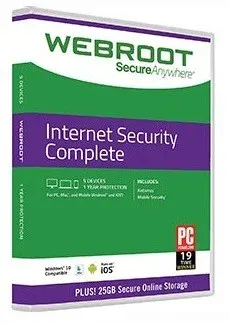 WEBROOT SECUREANYWHERE INTERNET SECURITY COMPLETE 5 DISPOSITIVI 1 ANNO