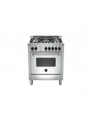 Bertazzoni La Germania AMN765GXT Cucina Gas 5 Fornelli con Forno Acciaio inossidabile