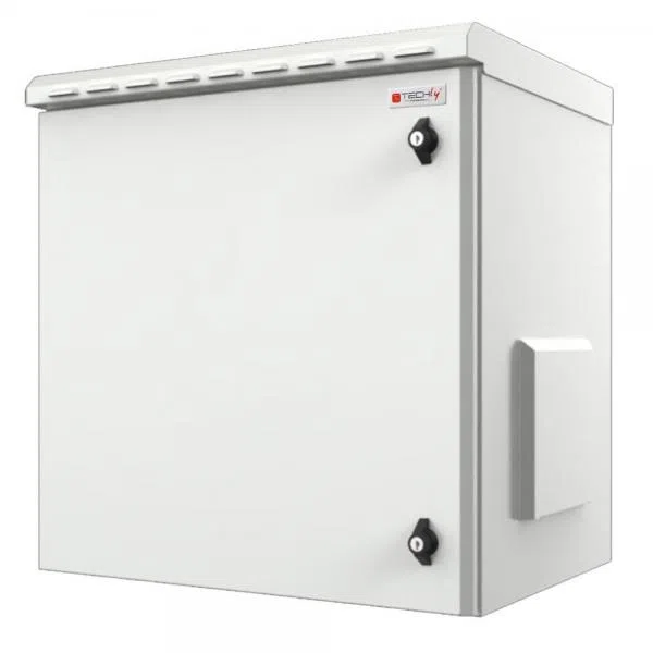 Techly Professional Armadio Rack 19'' a Parete 12U Grigio IP55 Porta Cieca prof. 600 mm