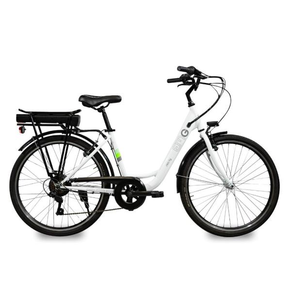 Emg SEA-TY BIANCO E-BIKE CITY 26" AUTO:80KM 250W 460WH 8011000041988