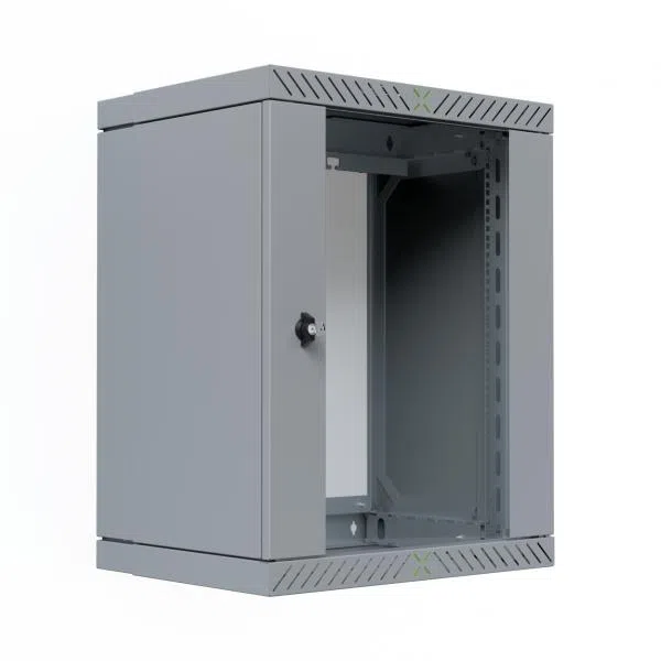 X-rack Armadio Rack 19'' a Muro 15U da Assemblare Profondità 400-600 mm Grigio