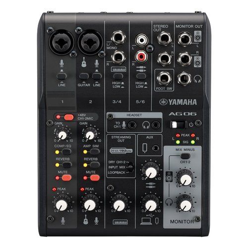 Yamaha Mixer disc jockey CAG06MK2B Mixer disc jockey Yamaha CAG06MK2B AG SERIES Black 4957812677370