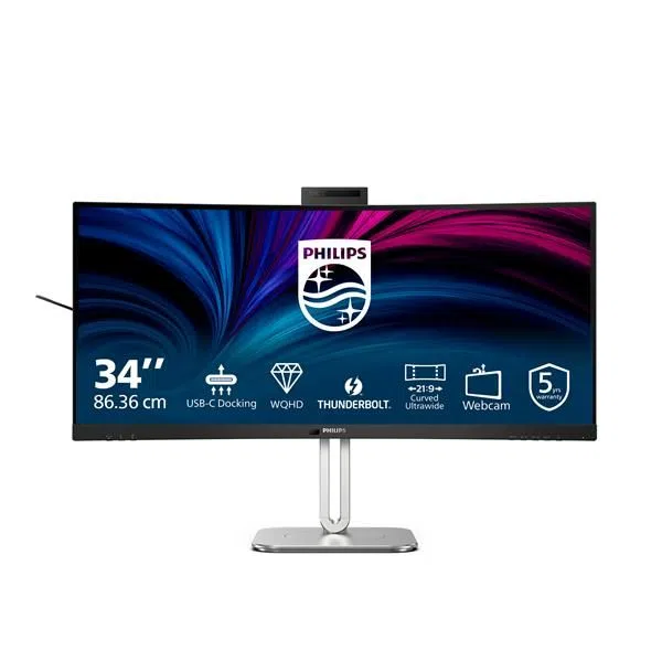 Philips 34 MONITOR VA REG ALT WEBCAM 8712581804633 — 2