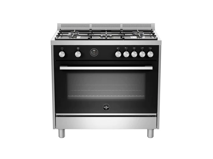 LA GERMANIA FTR965GXT - CUCINA 5 FUOCHI GAS, FORNO A GAS VENTILATO, 90X60 CM, CLASSE A+