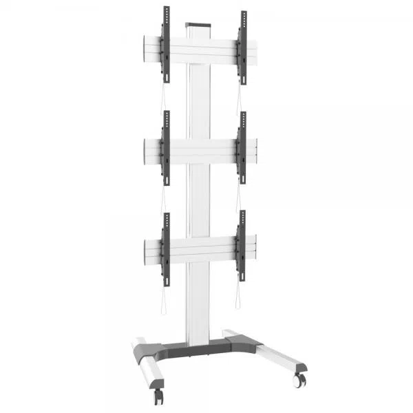 Techly Supporto a Pavimento per 3 TV LCD/LED 32-55'' per Video Wall — 2