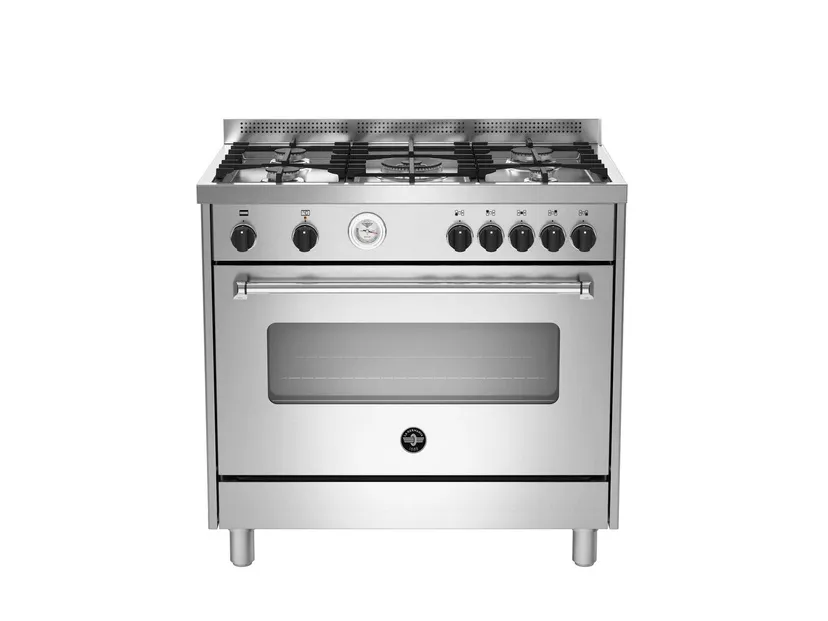 La Germania AMN965EXT/21 Cucina con Piano a Gas Forno Elettrico 5 Fuochi Classe Energetica A Inox