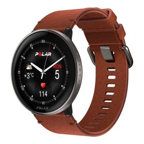 Polar Smartwatch 3Titanium Smartwatch Polar 900110028 IGNITE 3 Titanium Silver e Brown 0725882064932