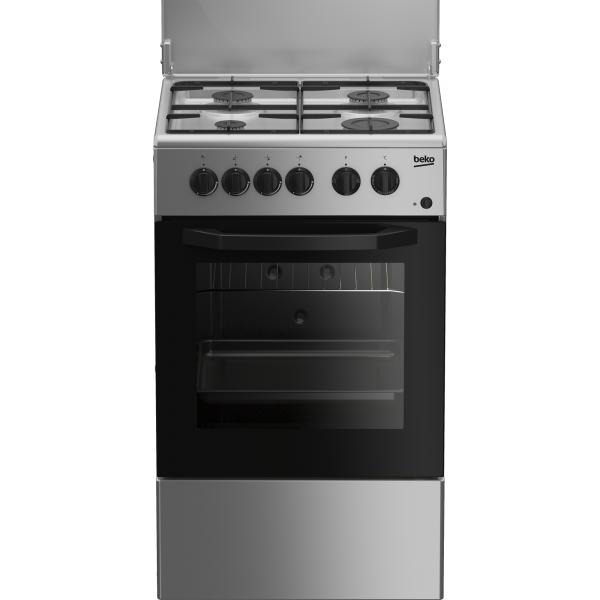 Beko Cucina A Gas 4 Bruciatori Forno Elett.54lt 50x50 Silver Css42014fs 6221378000506