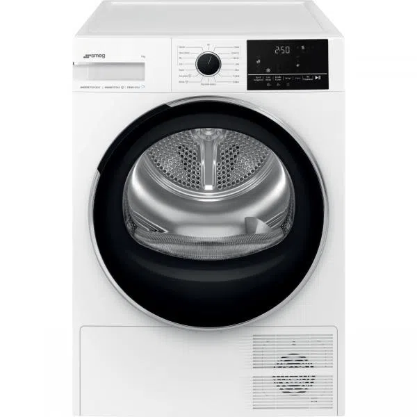 Smeg ASCIUG 9KG INVERTER LANA VAPORE DISPLAY LED OBLO NERO8017709360078