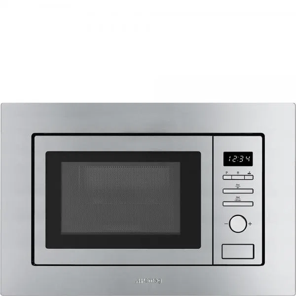 Smeg Forno Microonde Incasso 19lt 1000w Grill 60cm Inox Satin. Fmi017x 8017709229450 — 2