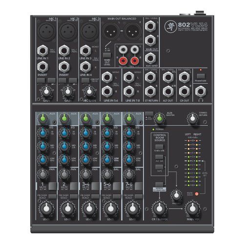 Mackie Mixer disc jockey 802VLZ4 Mixer disc jockey Mackie 802VLZ4 VLZ4 SERIES Black 0663961039849