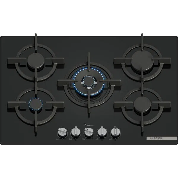Bosch Piano Cottura Incasso Gasvetro Temper. 5zone 75cm Nero Ppq7a6i15 4242005496426