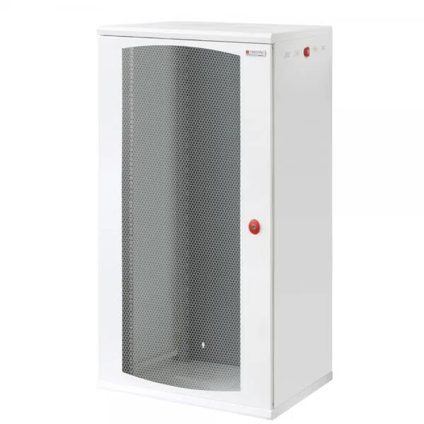 Techly Professional Armadio Rack 19'' a muro 22U sezione unica P 600mm Porta Grigliata Bianco