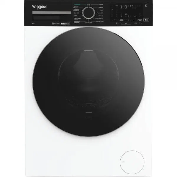 Whirlpool LAVATRICE CF 9KG 1400G INVERTER VAPORE DISPLAY WIFI OBLO NERO8003437062001