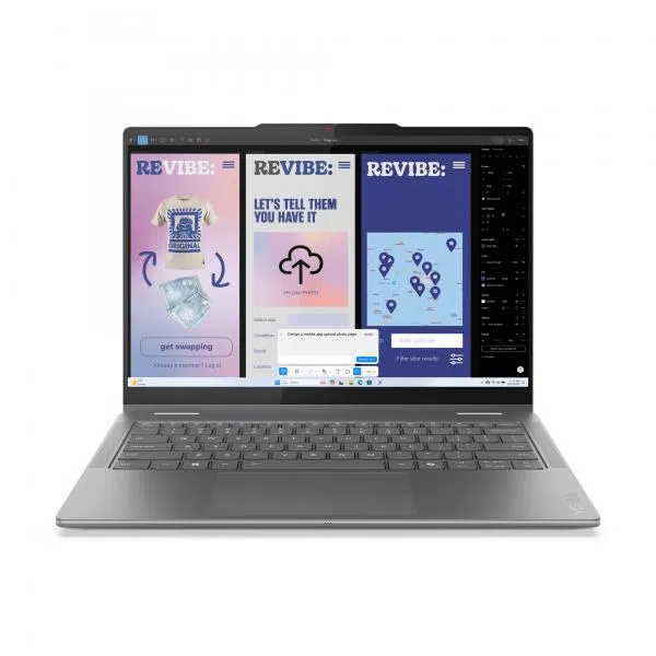 Lenovo Yoga 7i 2-in-1 14ILL10 Copilot+ PC Intel Core Ultra 7 Ibrido (2 in 1) 35,6 cm (14") Touch screen LPDDR5x-SDRAM Wi-Fi 7 (802.11be) Grigio Italiano — 2