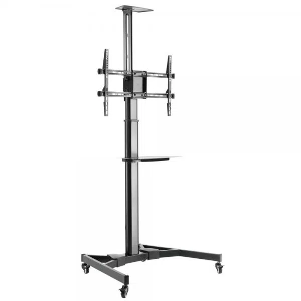 Techly Supporto da Pavimento con Mensola TV/LED/LCD 37''-70'' Nero