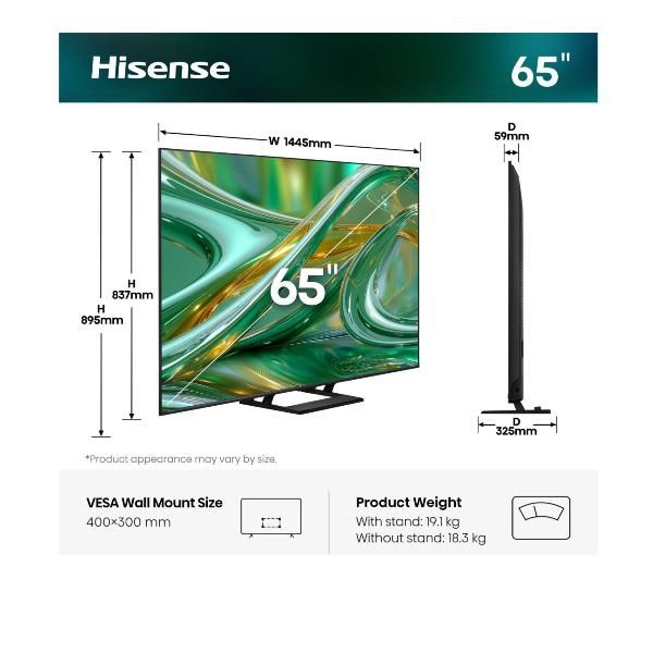 Hisense 65 E89S MINI LED 4K UHD VIDAA 144HZ 6942351434742