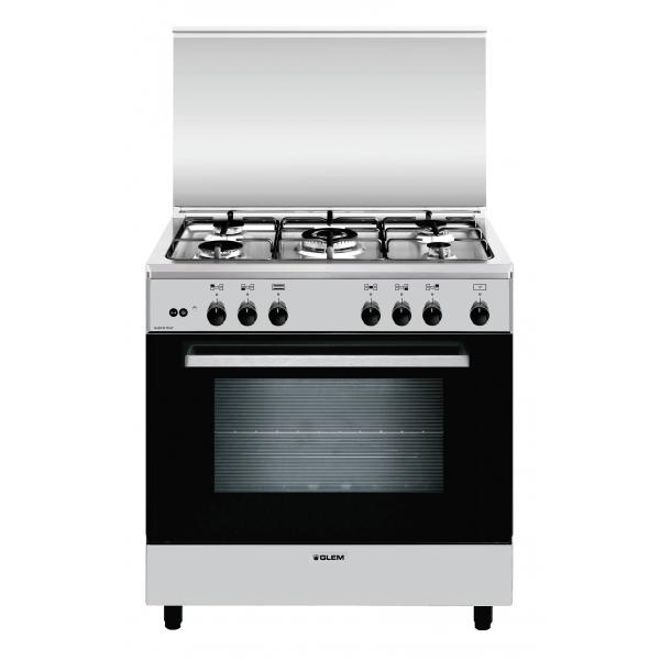 Glem Gas CUCINA 80X50 4F+1TC MAXIFORNO GAS AINOX8052745124109