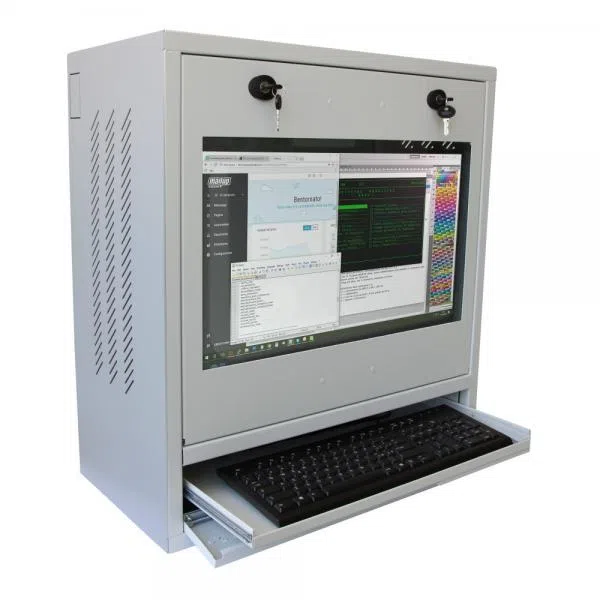 Techly Professional Armadio di sicurezza per PC, monitor LCD e tastiera Grigio