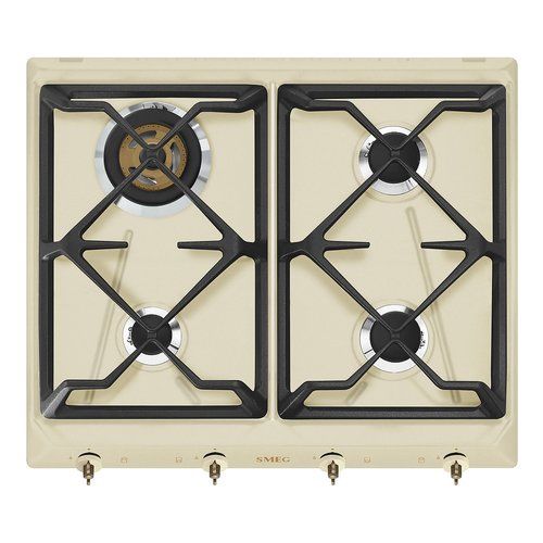 Smeg Piano cottura gas SRV864POGH Piano cottura gas Smeg COLONIALE SRV864POGH Panna 8017709233365