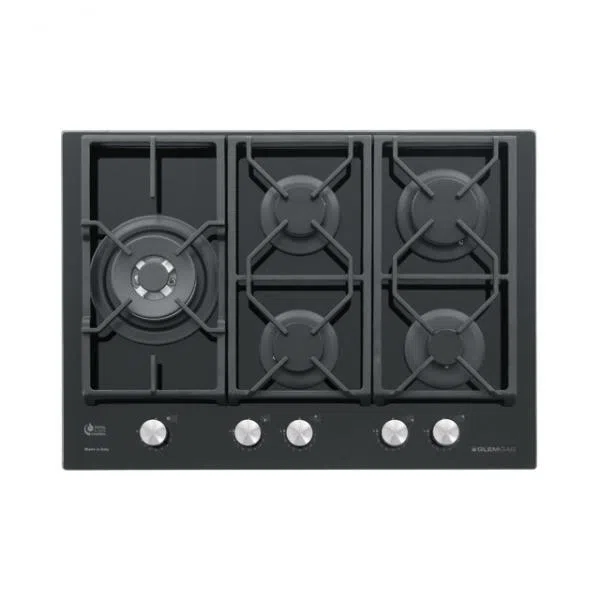 Glem Gas PIANO COT 70CM 4F+1TC VETRO NERO.8054383969289