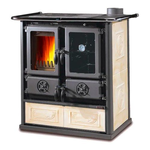Nordica Cucina legna 5.0Vst16Ceramica Cucina legna Nordica 3003852 ROSETTA 5.0 Vst 16 Ceramica Panna 8022724005460
