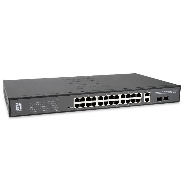 Level One 28-PORT WEB SMART GIGABIT POE 4015867228159