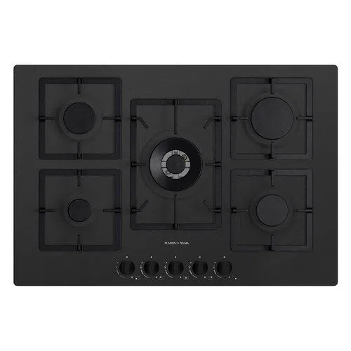 Telma Piano cottura gas FLAT7526 Piano cottura gas Telma FLAT75 26 Black 8032424139785