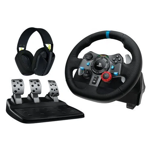 Logitech Volante e pedaliera simulatore guida G29DrivingForce+CuffiaG435 Volante e pedaliera simulatore guida Logitech 991 000539 G SERIES G29 5099206129825