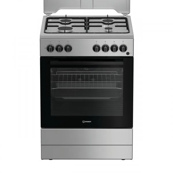 Indesit Cucina A Gas 4 Bruc.forno Elettrico 73lt 60x60 Silver I6g3pms 8050147715819