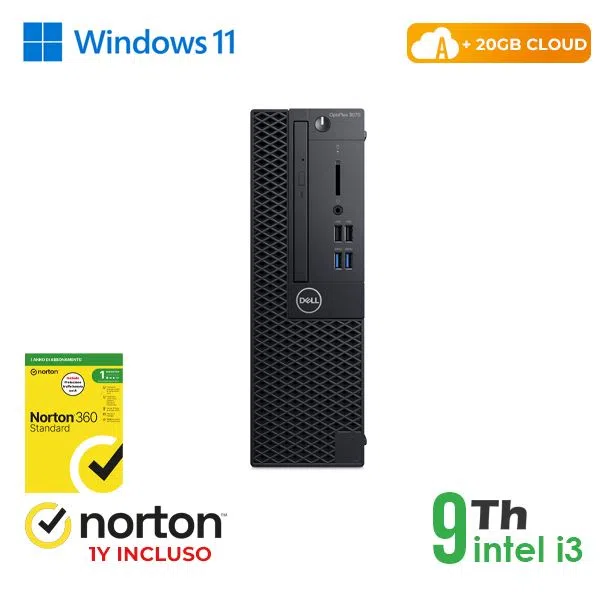 Dell-rinovo PC DELL OPTIPLEX 3070-5070 SFF INTEL CORE I3-9 GEN 8GB 256GB SSD WINDOWS 11 PRO - RICONDIZIONATO 0000000067630