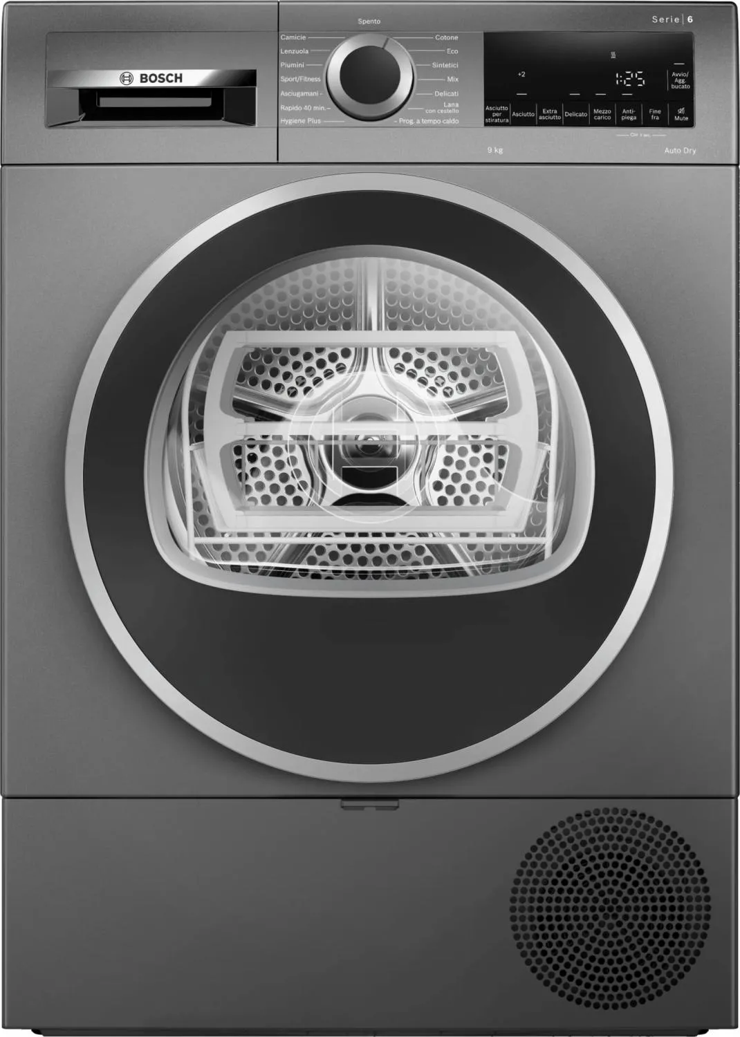 Bosch WQG243DRII ASCIUG 9KG C HYGIENE+ PLANA ANTRACITE FILTRO EASYCLEAN INV 4242005523221