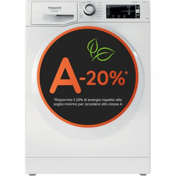 Hotpoint LAVATRICE CF 10KG 1400G INVERTER MOTORE OBLO NERO8050147681701