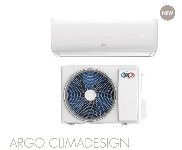 ARGO Climatizzatore Clima design 18000 Btu Inverter Monosplit wifi incluso Condizionatore con Pompa di Calore Classe A++/A+ R32