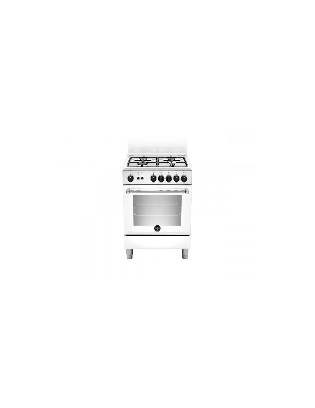 Bertazzoni La Germania AMN664GBV Cucina Gas 4 Fornelli con Forno da 60 cm Bianco