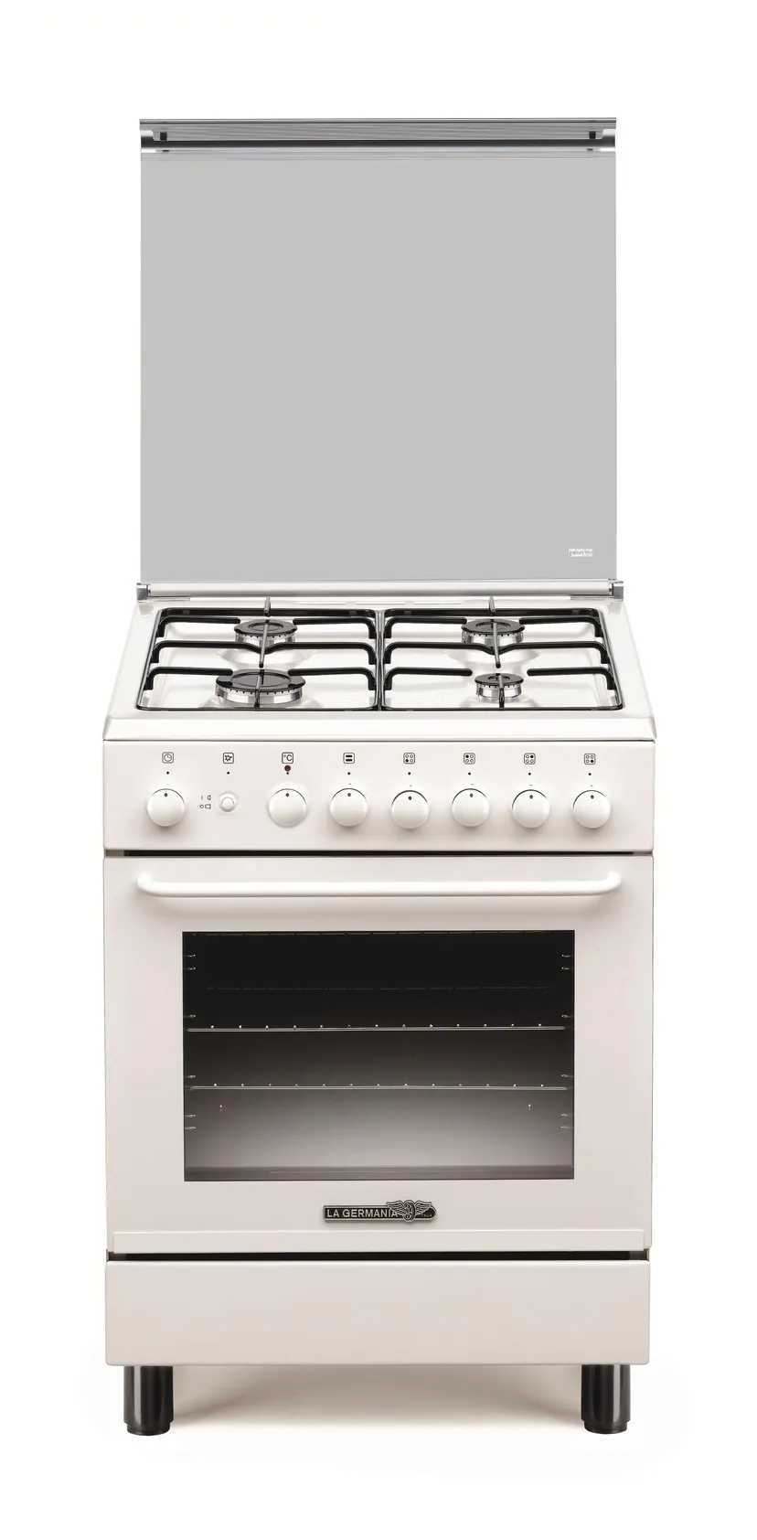 La Germania Cucina 60x60 cm S64041WT - 4 fuochi forno elettrico statico Bianco classe A