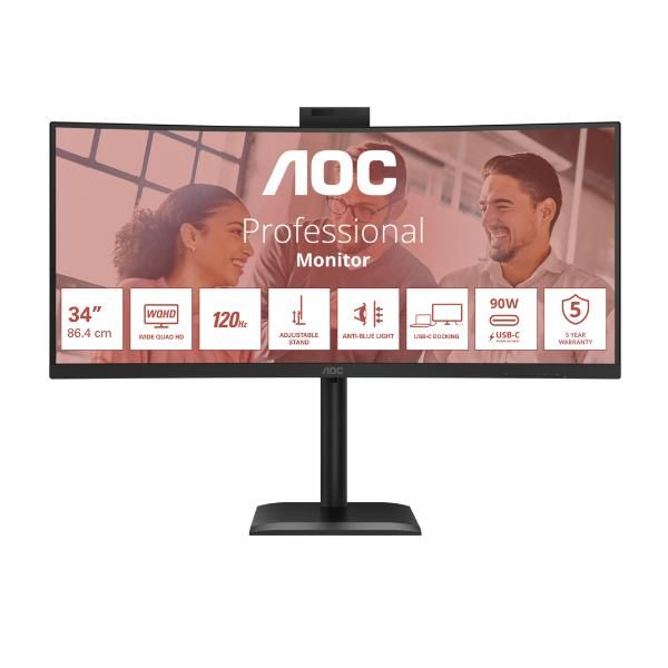 Aoc 34 MONITOR 3440X1440 120HZ REG ALT 4038986112963 — 2